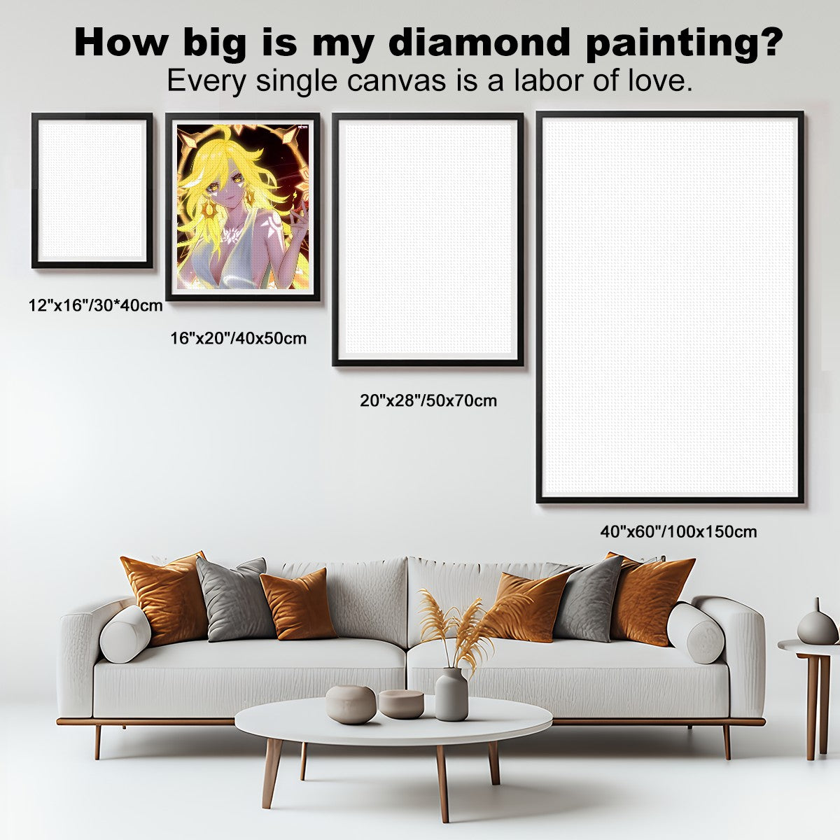 Genshin Impact DIY Diamond Painting Kit - Mavuika: "Come and Get It" (Archon Outfit)