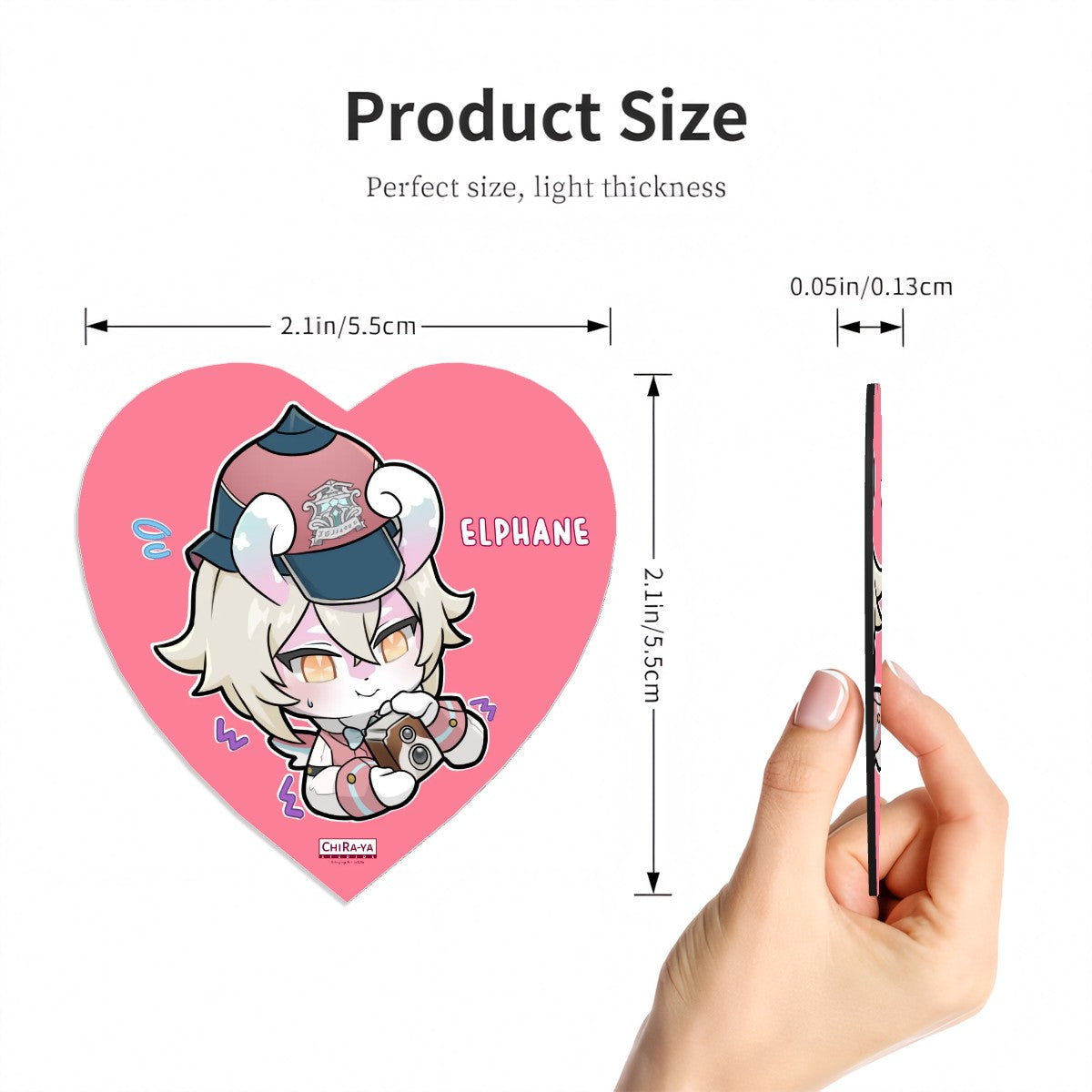 Genshin Impact Melusine Series Heart-Shaped Fridge Magnet - Elphane