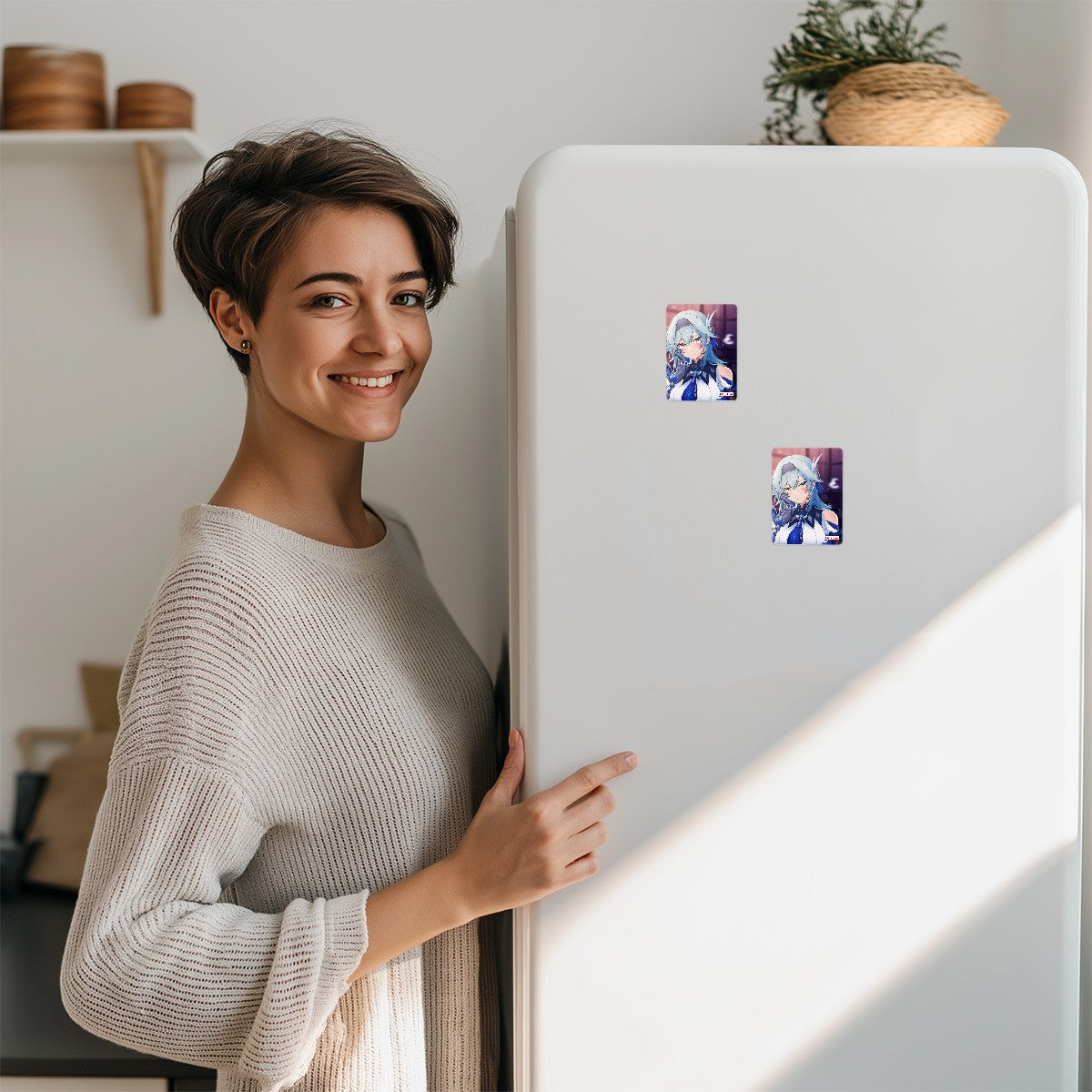 Genshin Impact Acrylic Fridge Magnet - Eula: Night Out at Angel's Share