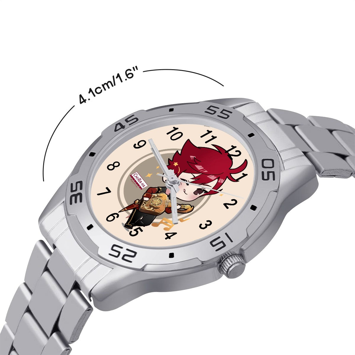 Terraglotte "2024 Genshin Instrument Series" Elegant Stainless Steel Watch - Floral Zither (Liyue)