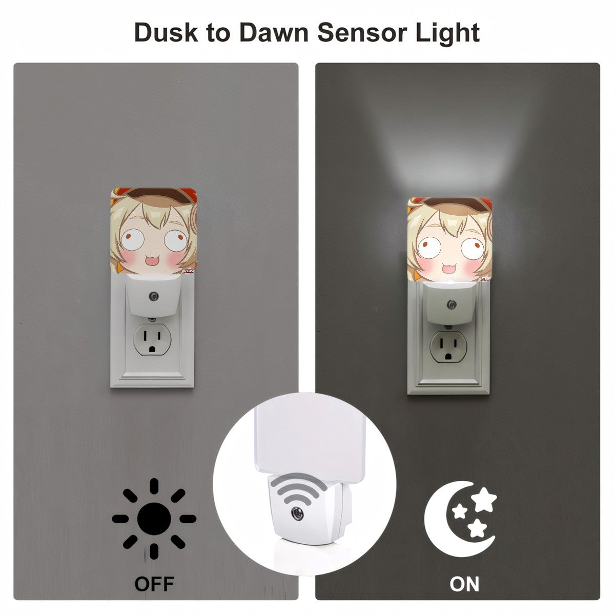 Genshin Impact Derp Series Automatic LED Night Light - Klee