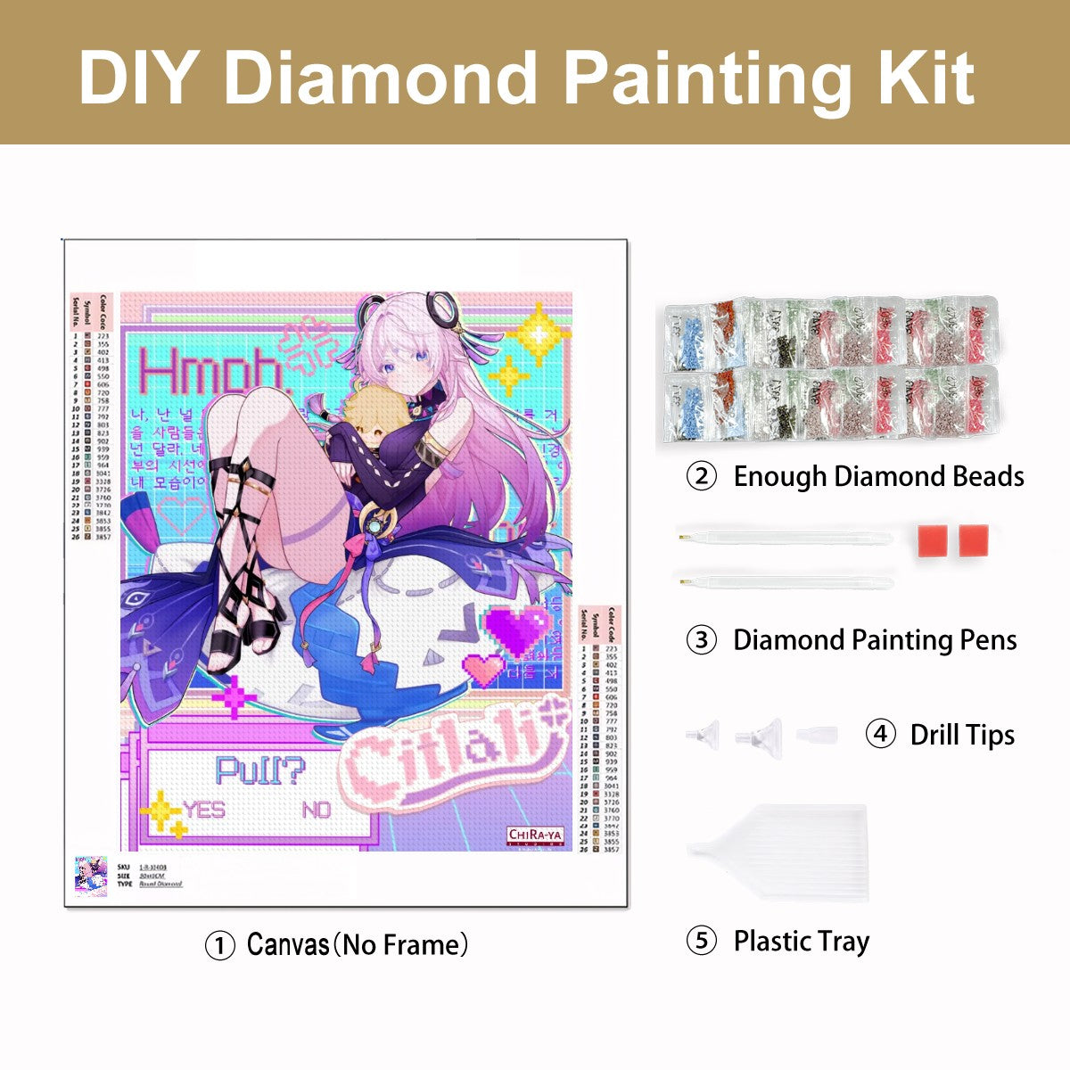 Genshin Impact DIY Diamond Painting - Citlali: "Self-Indulgence"