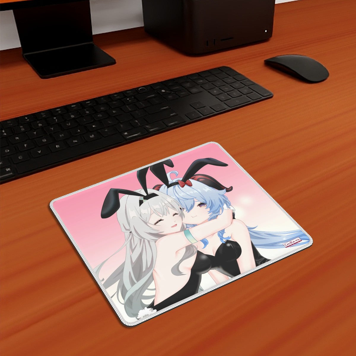 Genshin Impact x Honkai Star Rail Gaming Mouse Pad - Firefly & Ganyu: "Bunny Girlies"