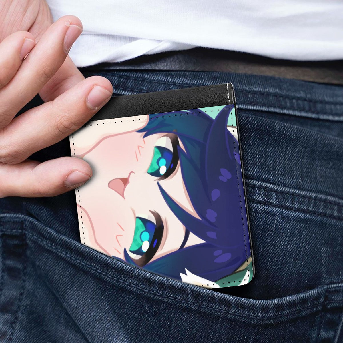 Genshin Impact Squishy Series Leather Wallet - Venti