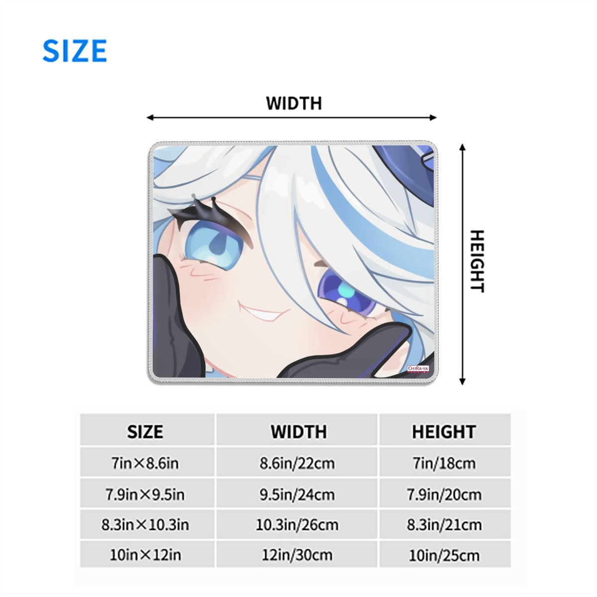 Genshin Impact Squishy Series Gaming Mouse Pad - Furina