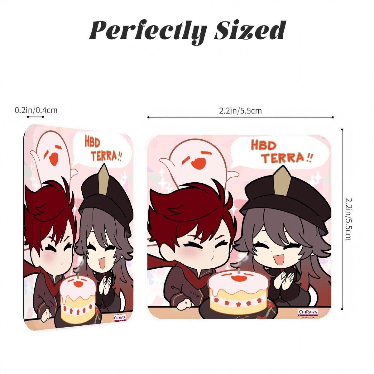 Terraglotte Acrylic Fridge Magnet - 2022 Birthday Art ft. Hu Tao (Limited Edition)