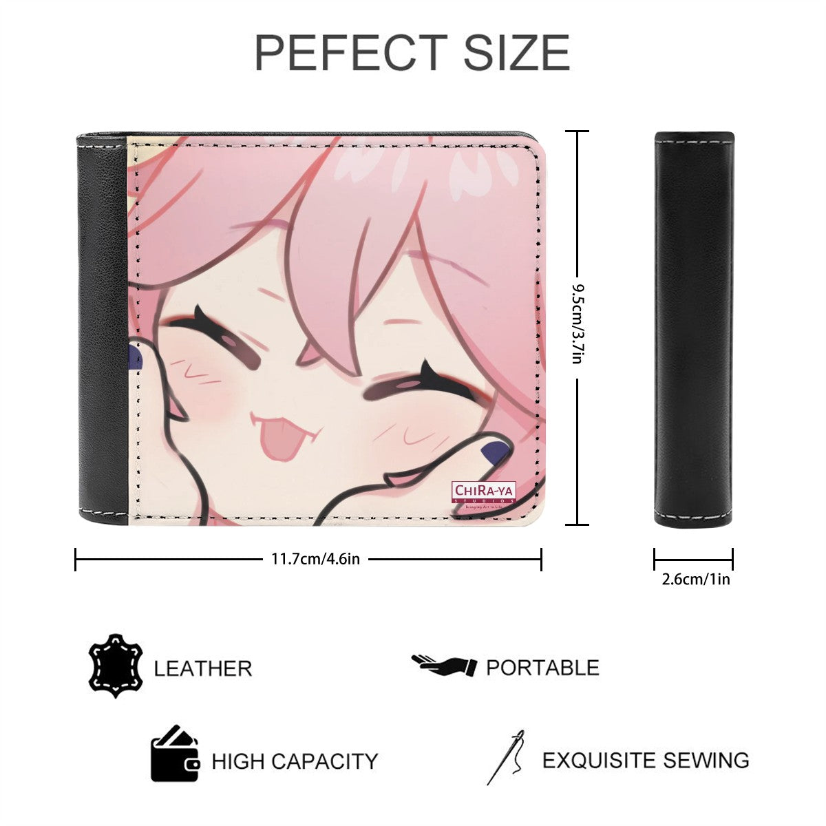Genshin Impact Squishy Series Leather Wallet - Yae Miko
