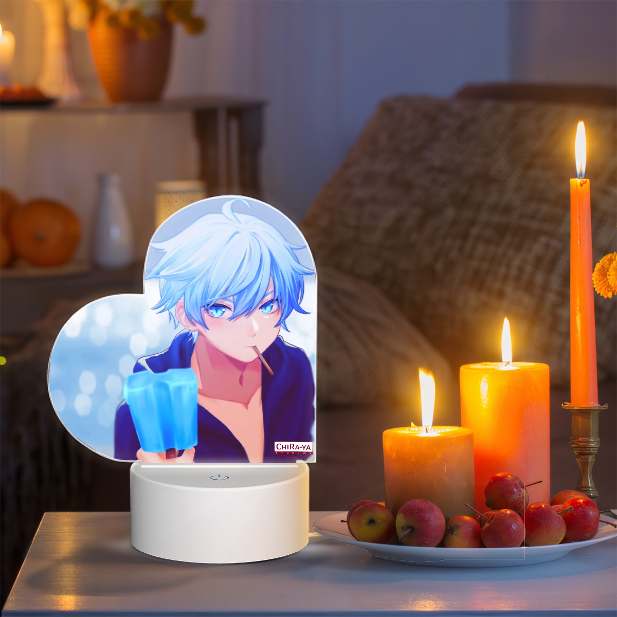 Genshin Impact Heart-Shaped Night Light - Chongyun: "Summertime"
