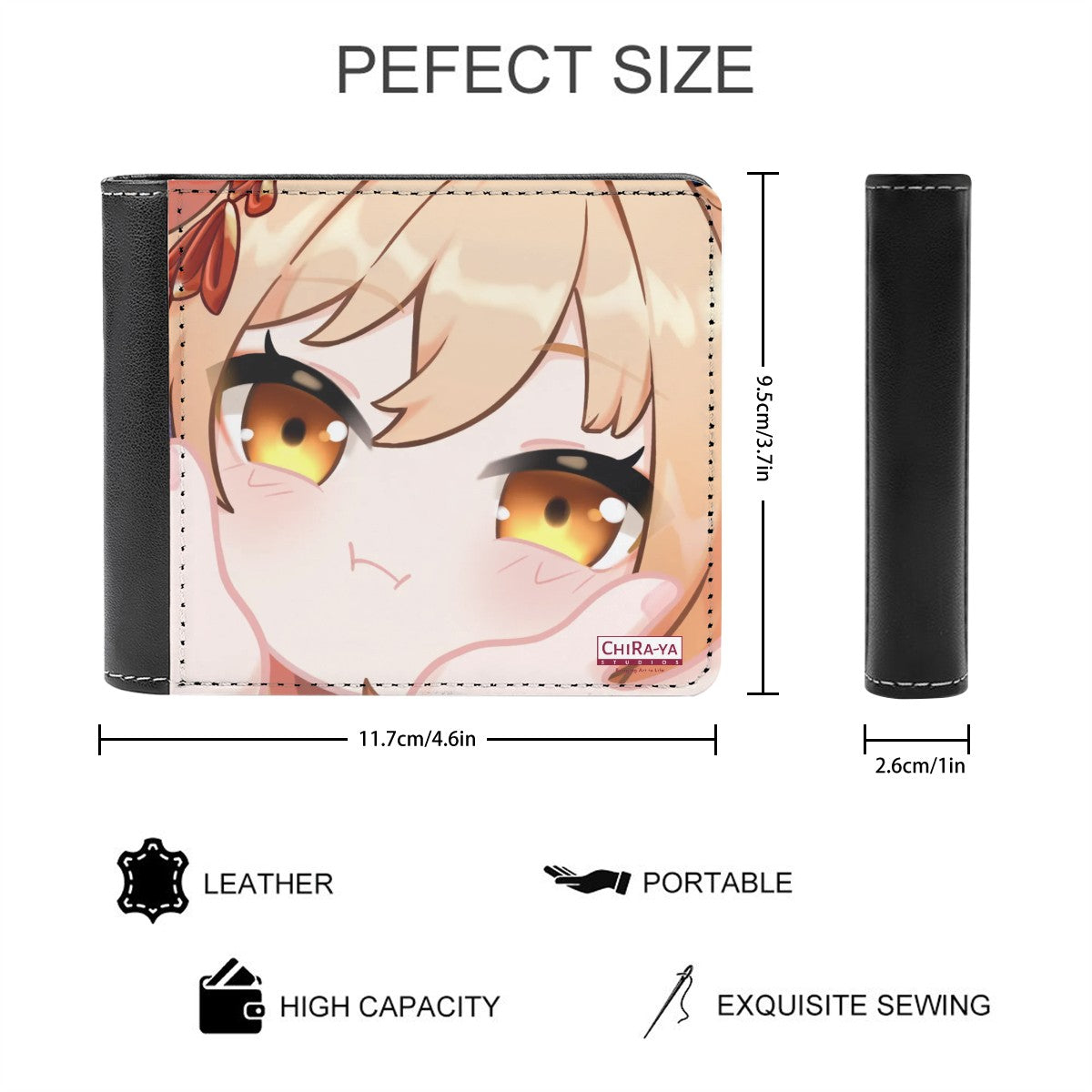 Genshin Impact Squishy Series Leather Wallet - Yoimiya