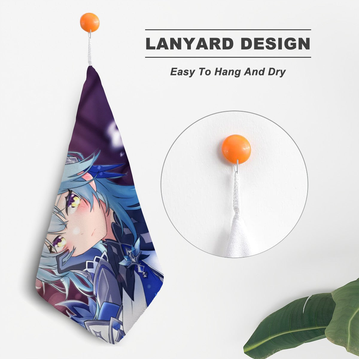 Genshin Impact Hand Towel - Eula: Night Out at Angel's Share