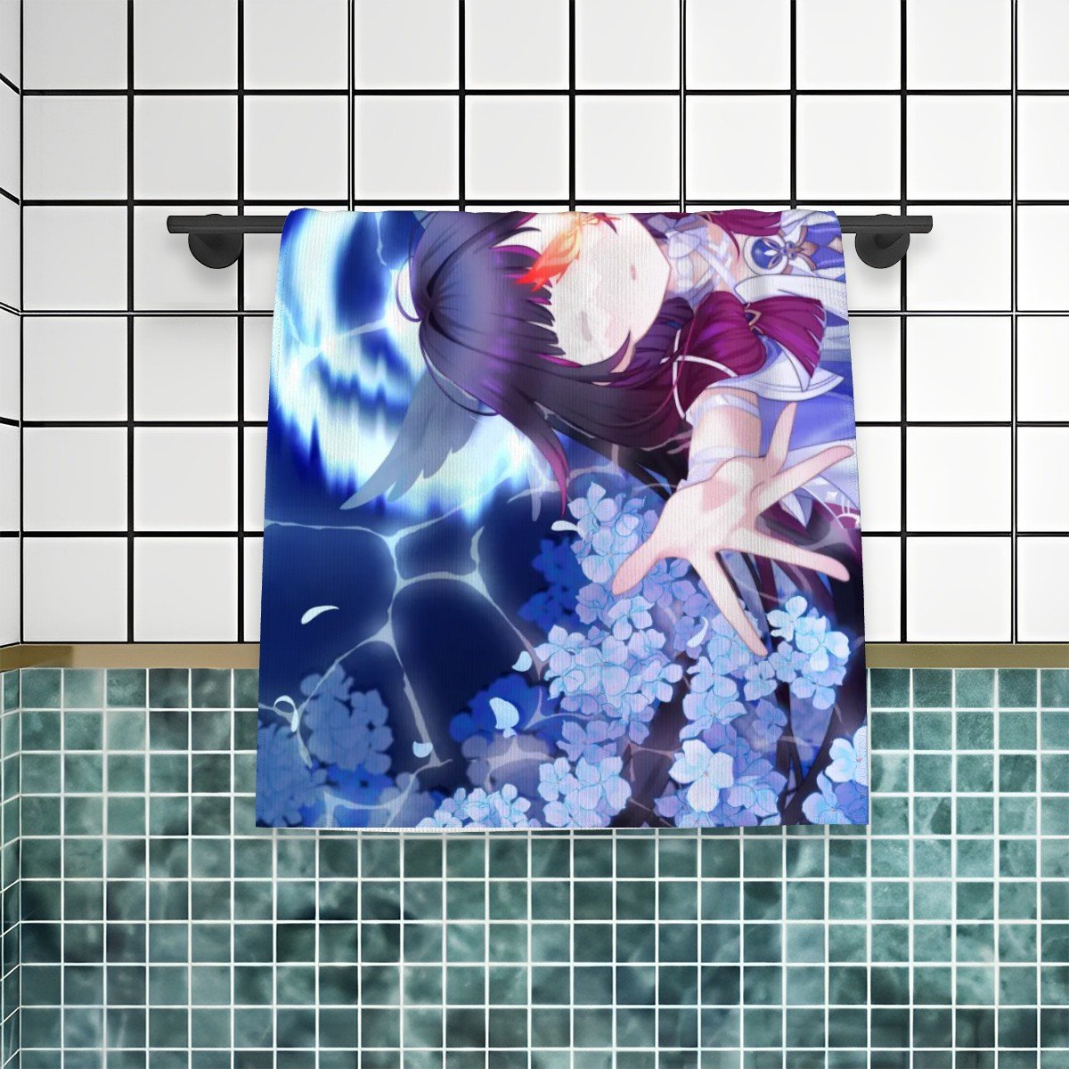 Genshin Impact Soft Microfiber Bath Towel - Columbina: "Cui Lacrimosae"