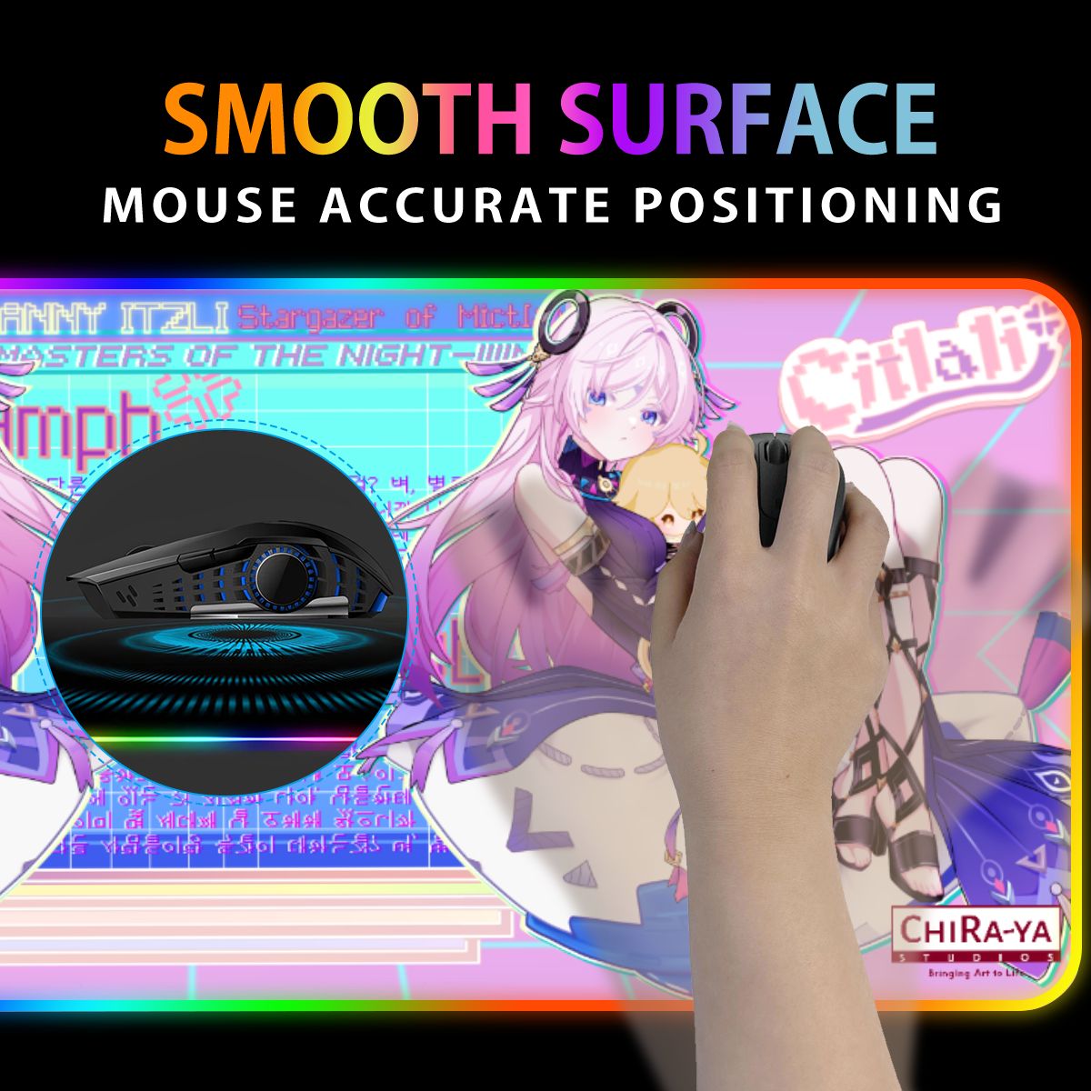 Genshin Impact Premium RGB Gaming Mouse Pad (with Wireless Charging) - Citlali: "Self-Indulgence"