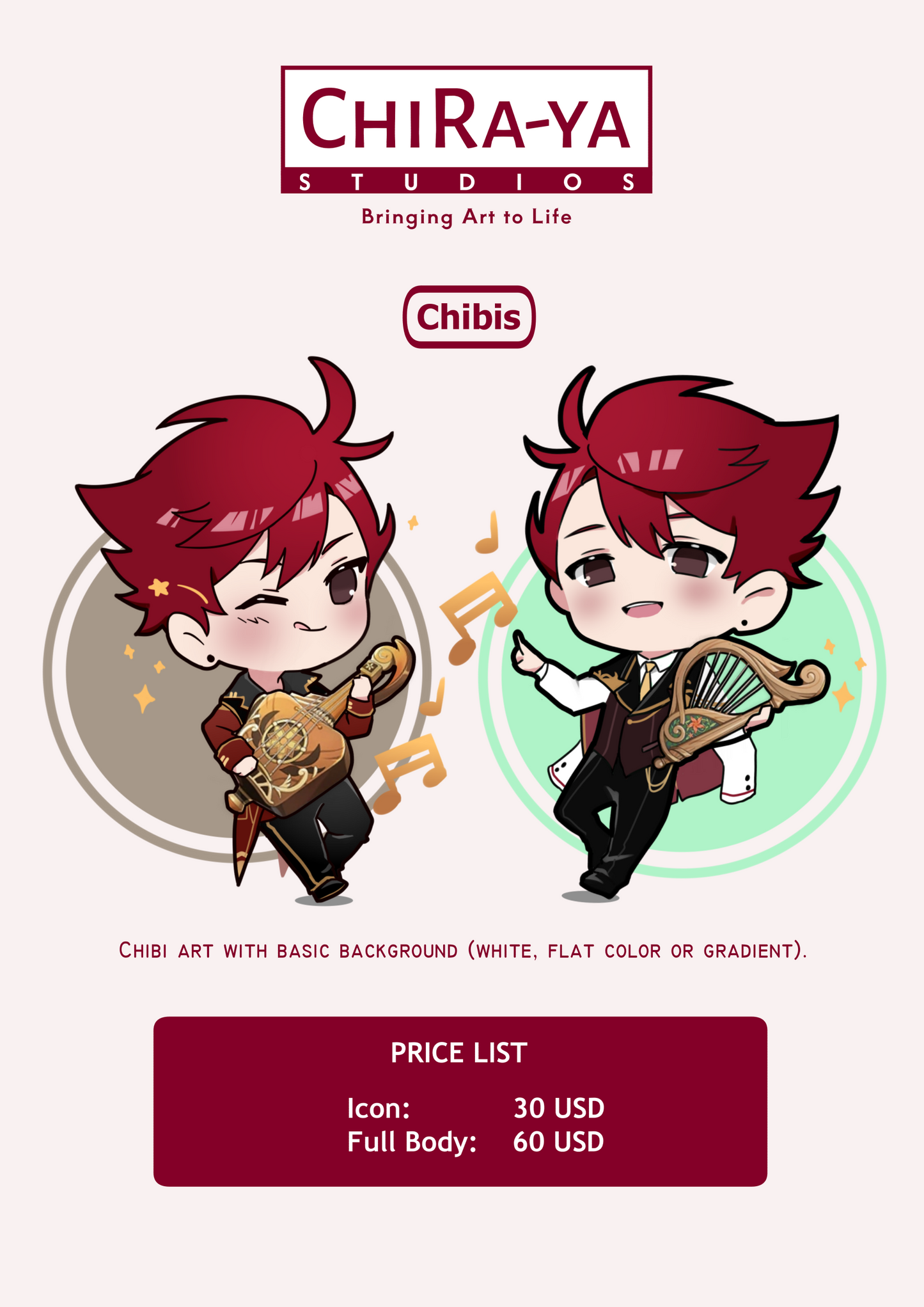 Custom Art Commission by Chiraya Studios (Quote Required)