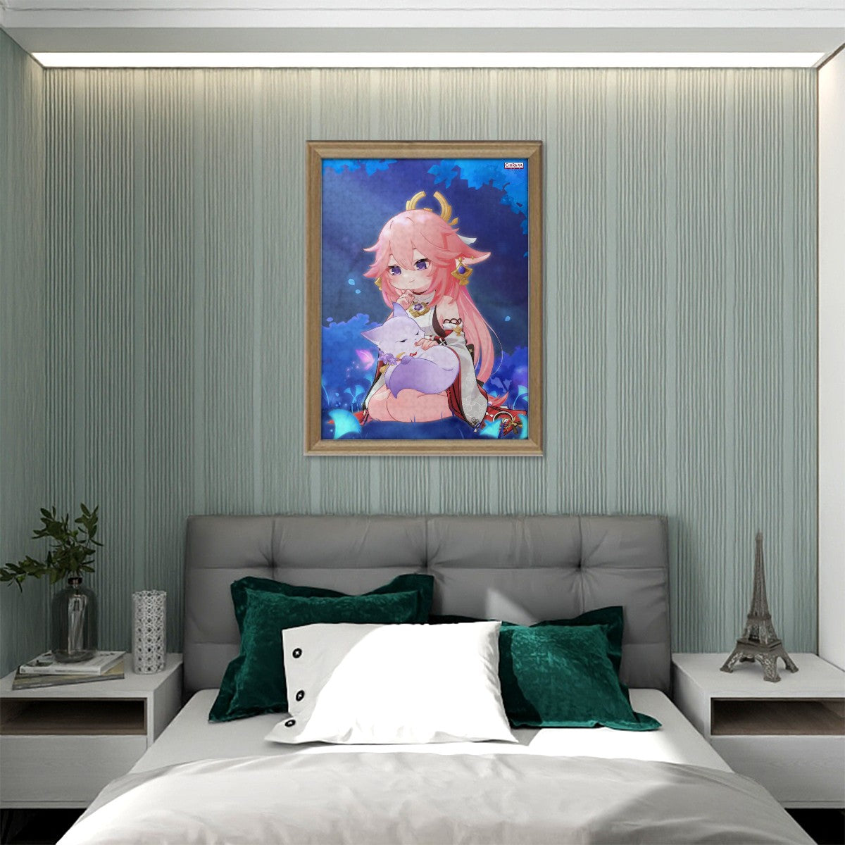 Genshin Impact Wooden Jigsaw Puzzle (500pcs) - Yae Miko: "Miko with Fox Ei"