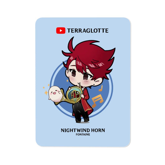 Terraglotte "2024 Genshin Instrument Series" Soft Fridge Magnet - Nightwind Horn (Fontaine)