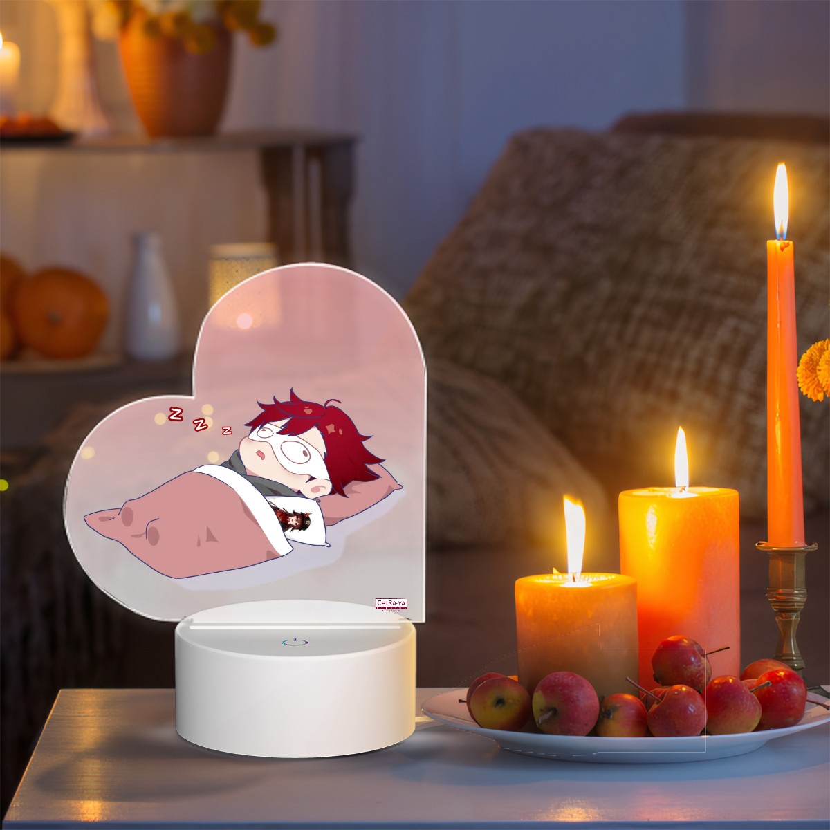 Terraglotte Heart-Shaped Night Light (Bedtime Terra)