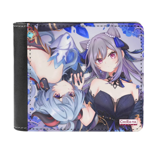 Genshin Impact Leather Wallet - Ganyu & Keqing: "Ganqing Impact"