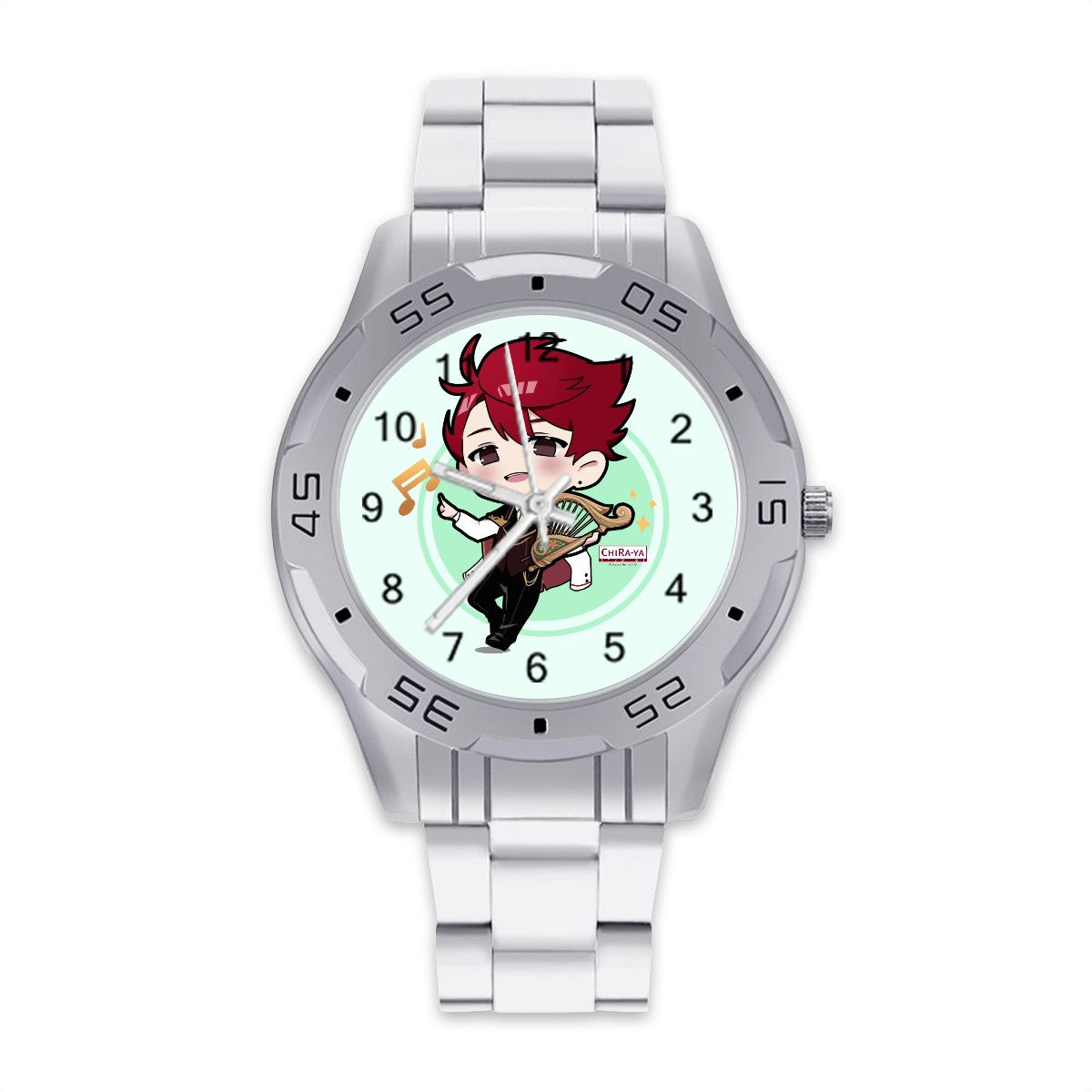 Terraglotte "2024 Genshin Instrument Series" Elegant Stainless Steel Watch - Windsong Lyre (Mondstadt)