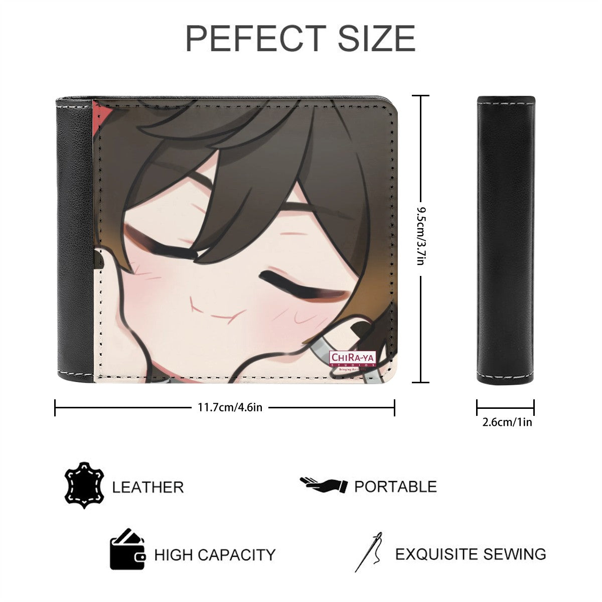Genshin Impact Squishy Series Leather Wallet - Zhongli