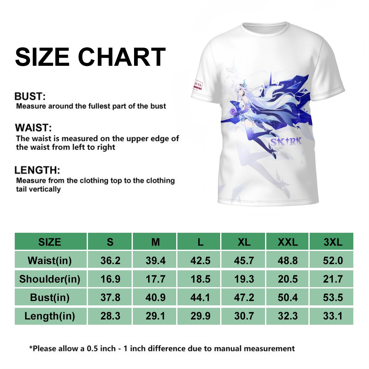 Genshin Impact T-Shirt - Skirk: "Forged in the Abyss"