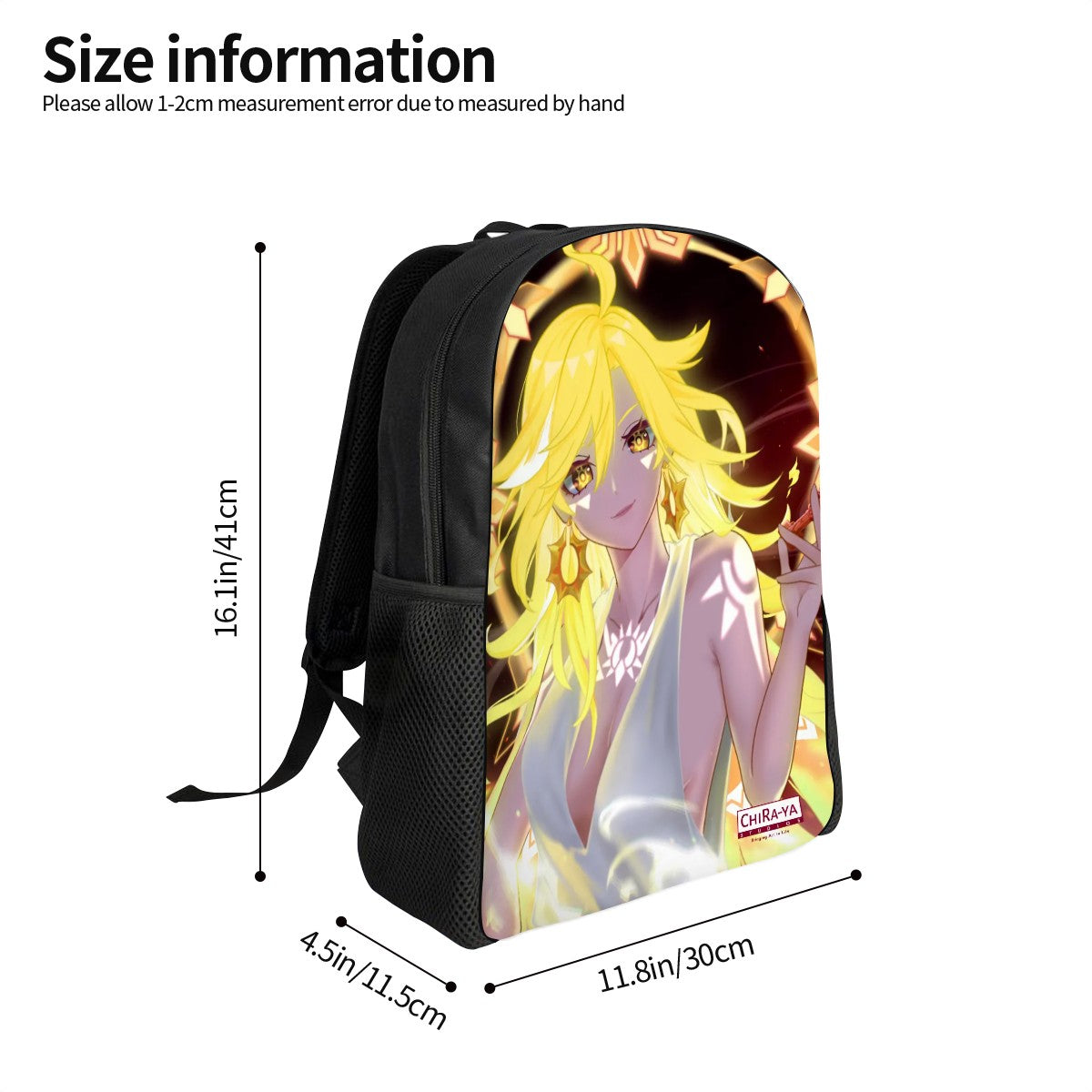 Genshin Impact Oxford Backpack - Mavuika: "Come and Get It" (Archon Outfit)