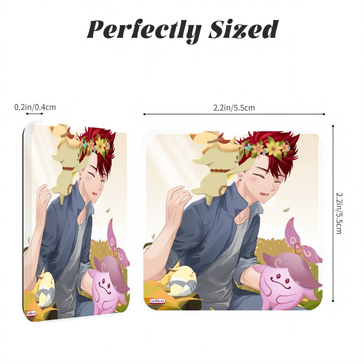 Terraglotte Acrylic Fridge Magnet - 2024 Anniversary Art ft. Aramiya