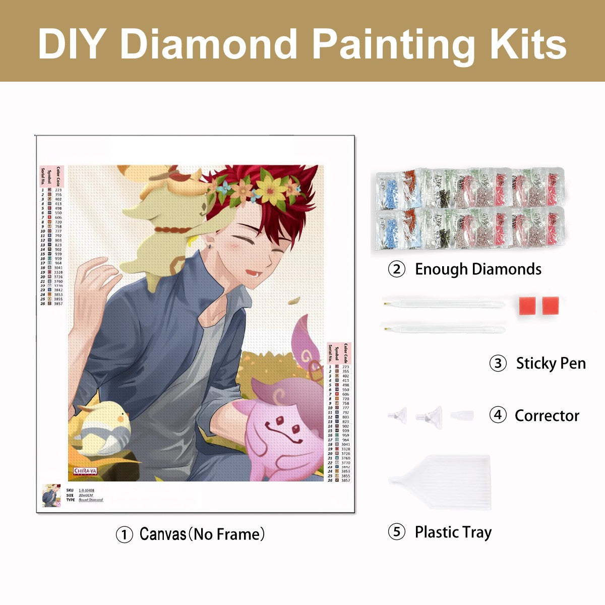 Terraglotte DIY Diamond Painting Kit - 2024 Anniversary Art ft. Aramiya