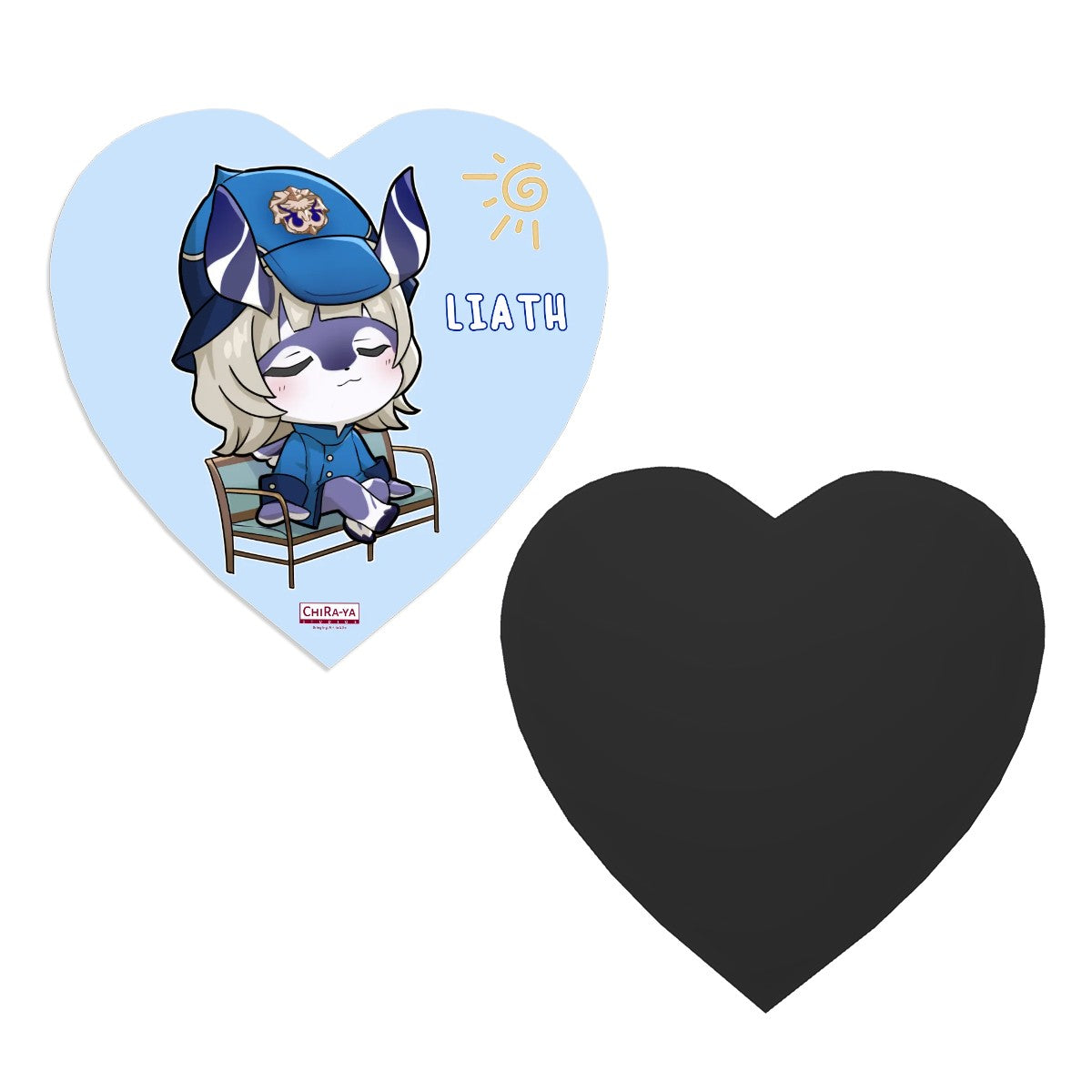 Genshin Impact Melusine Series Heart-Shaped Fridge Magnet - Liath