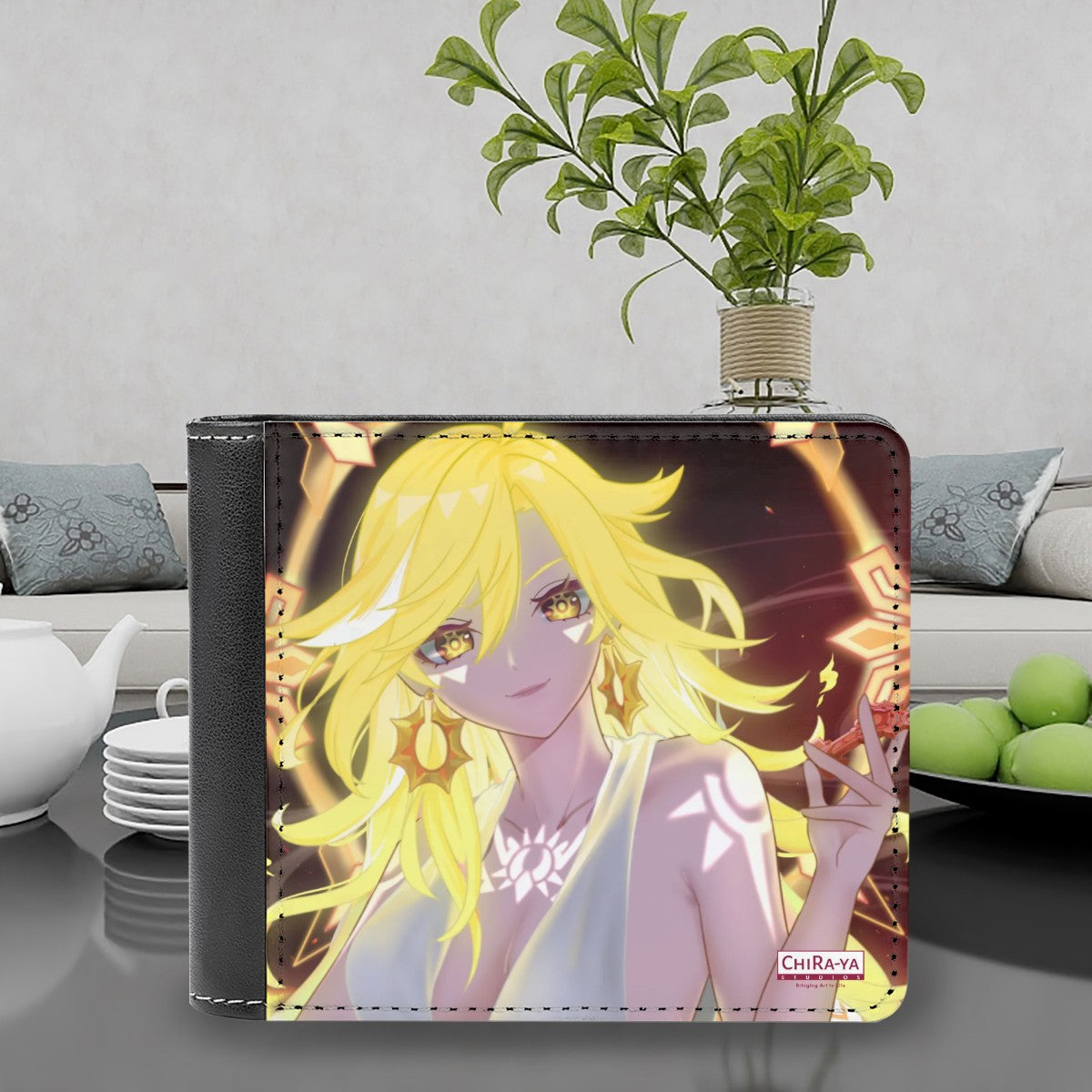 Genshin Impact Leather Wallet - Mavuika: "Come and Get It" (Archon Outfit)