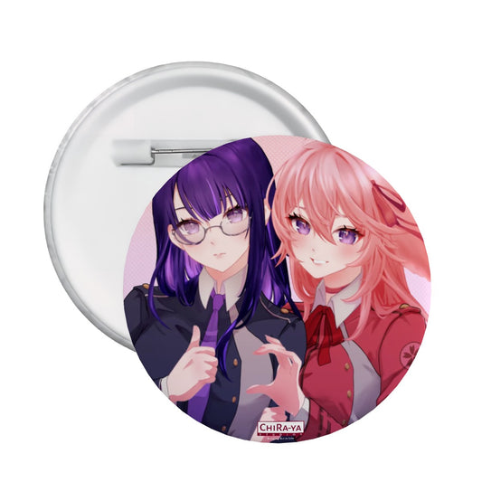 Genshin Impact Pin Badge - Raiden Ei & Yae Miko: "Takina & Chisato"