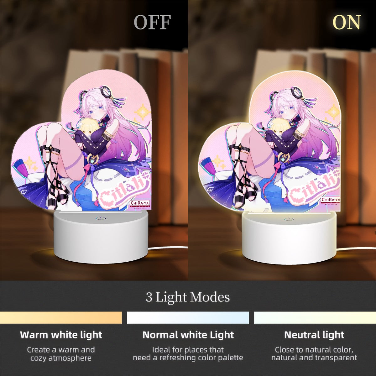 Genshin Impact Heart-Shaped Night Light - Citlali: "Self-Indulgence"