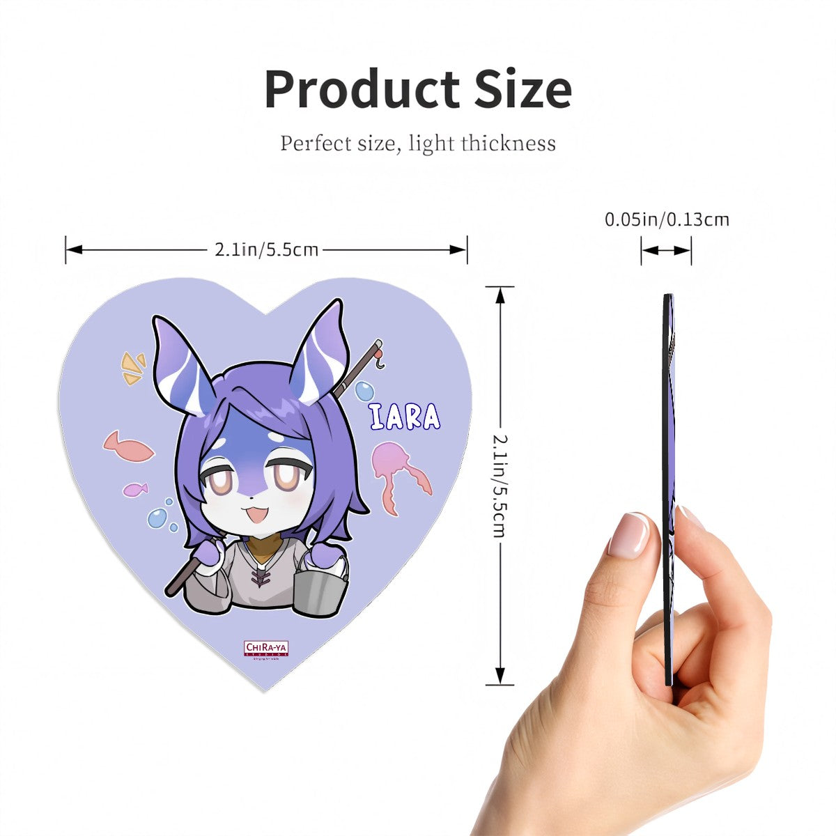 Genshin Impact Melusine Series Heart-Shaped Fridge Magnet - Iara