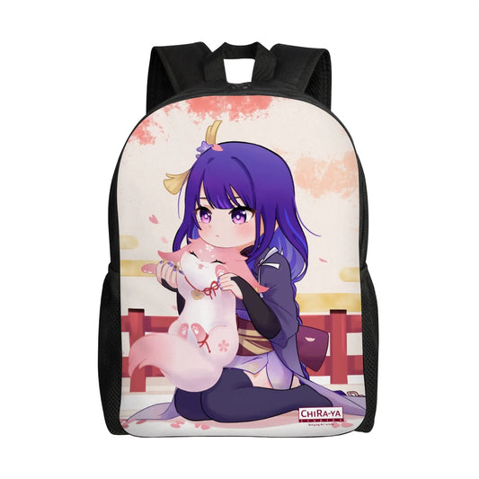 Genshin Impact Oxford Backpack - Raiden Shogun: "Ei with Fox Miko"