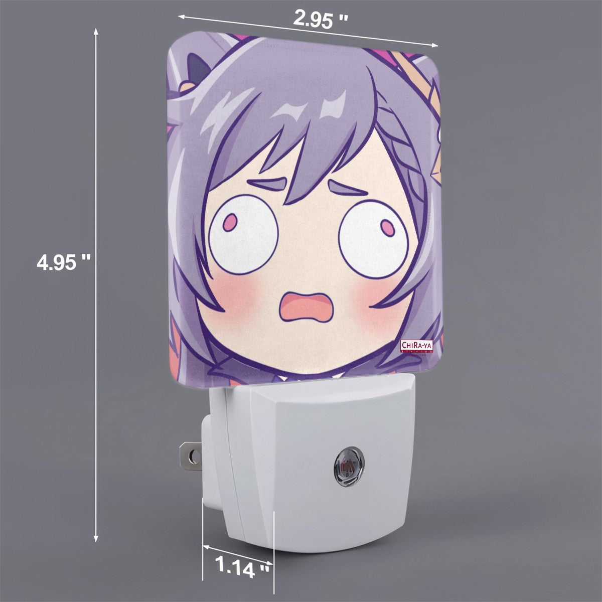 Genshin Impact Derp Series Automatic LED Night Light - Keqing