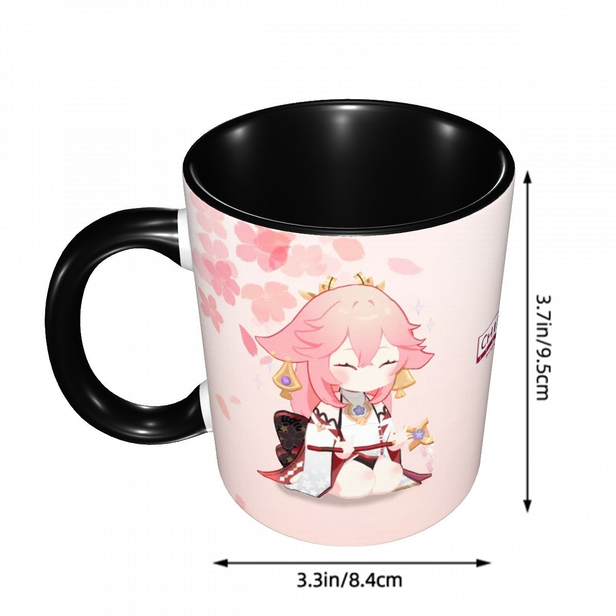Genshin Impact Ceramic Mug - Raiden Shogun & Yae Miko: The Irodori Statues of Eimiko