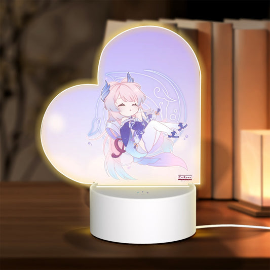 Genshin Impact Heart-Shaped Night Light - Sangonomiya Kokomi