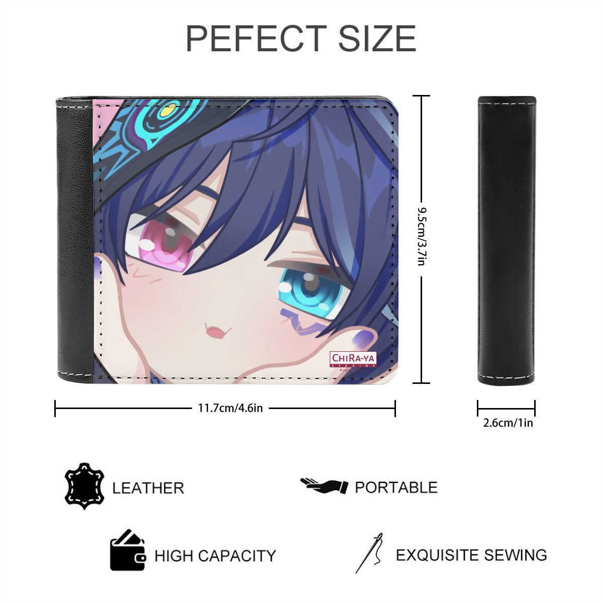 Genshin Impact Squishy Series Leather Wallet - Ororon