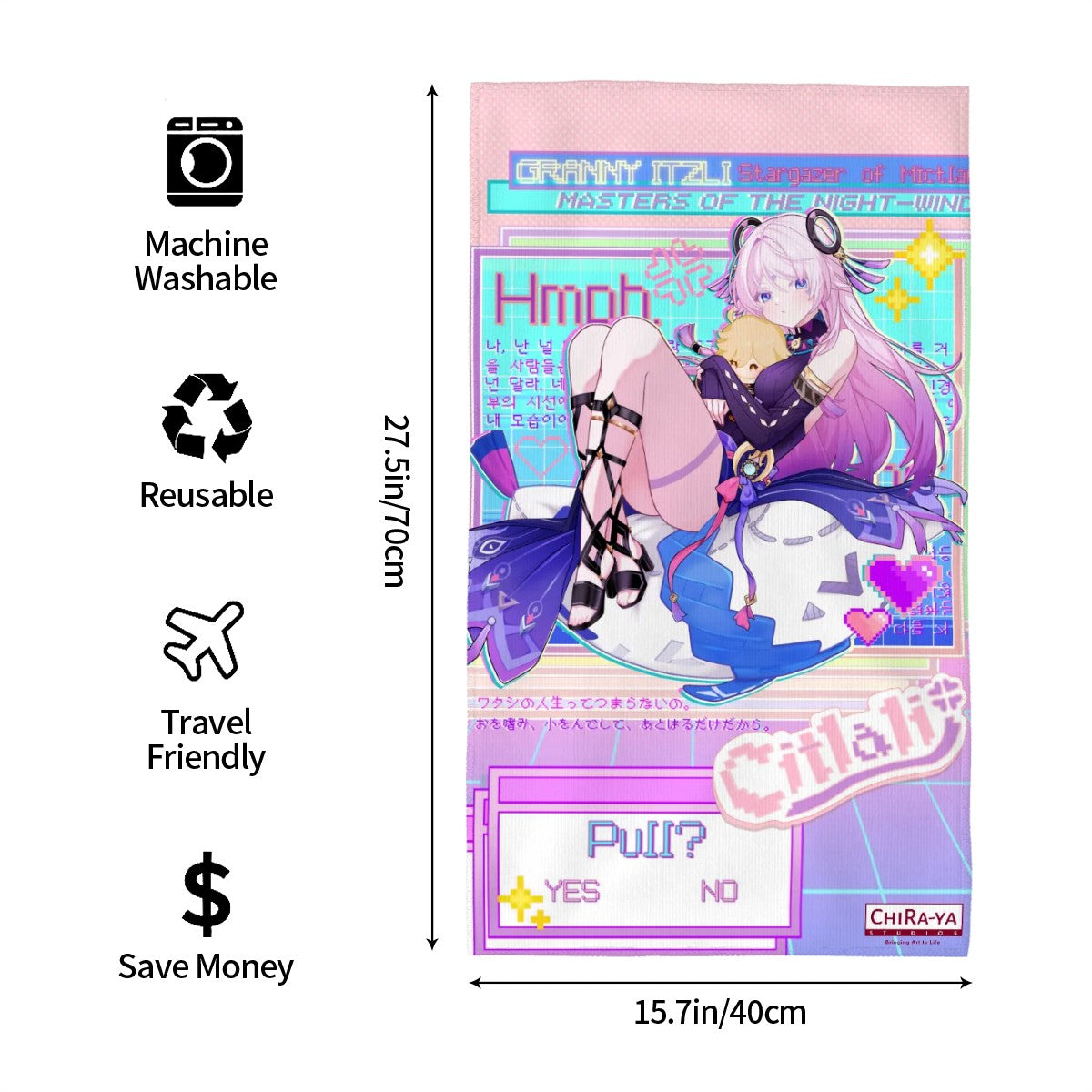 Genshin Impact Soft Microfiber Bath Towel - Citlali: "Self-Indulgence"