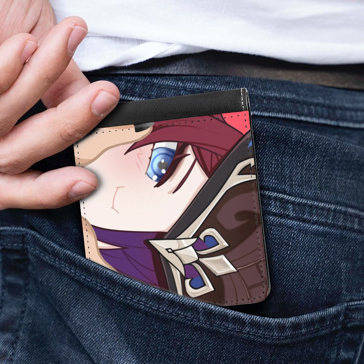 Genshin Impact Squishy Series Leather Wallet - Chasca