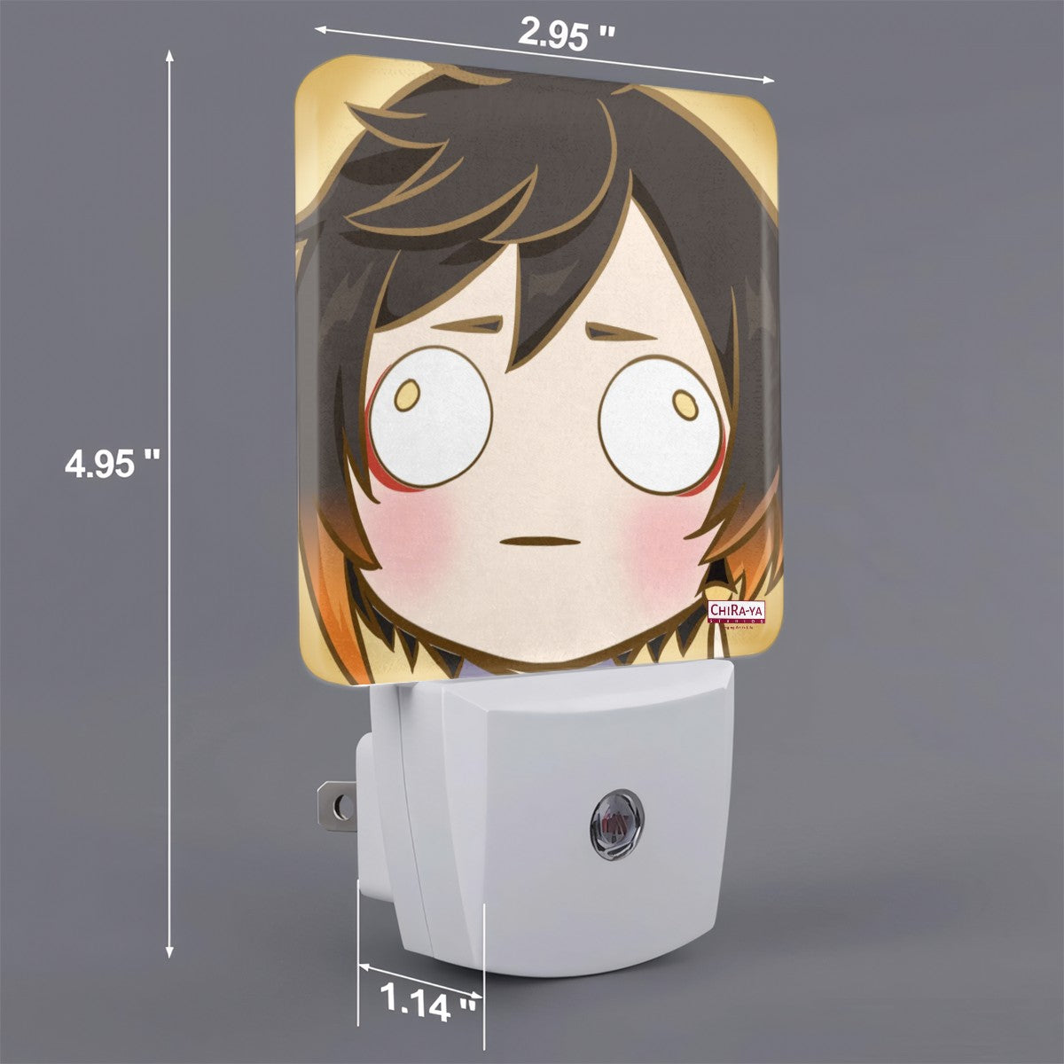 Genshin Impact Derp Series Automatic LED Night Light - Zhongli