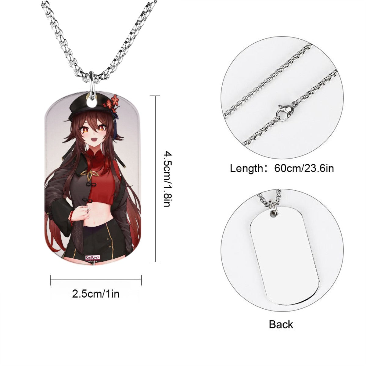 Genshin Impact Titanium Necklace - Hu Tao: "Crop Top Tao"