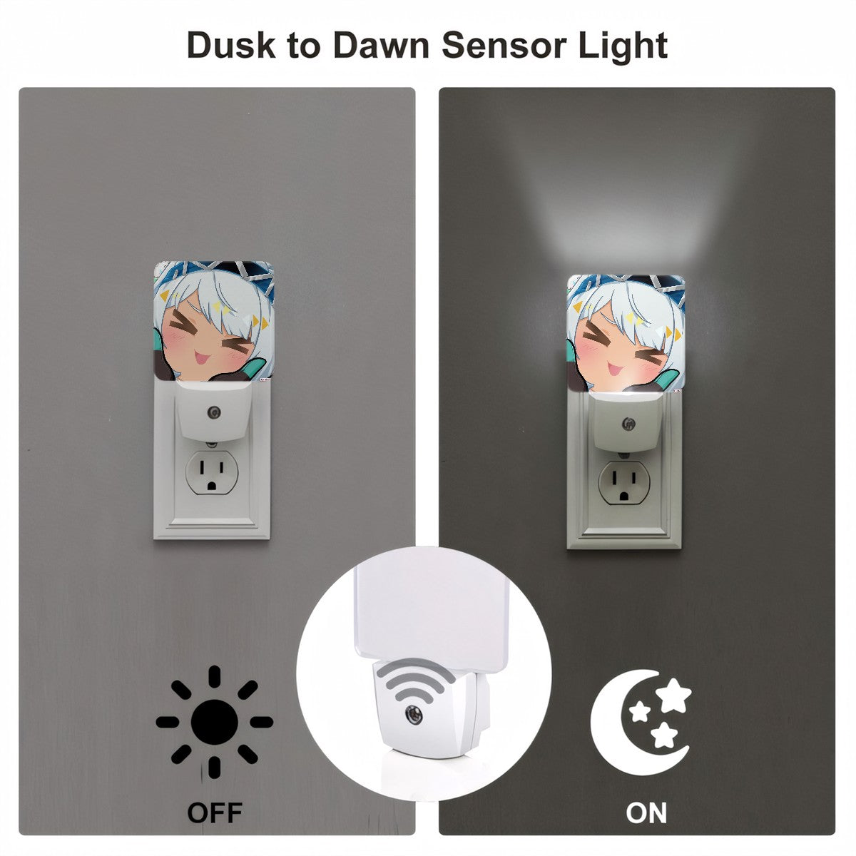 Genshin Impact Squishy Series Automatic LED Night Light - Mualani