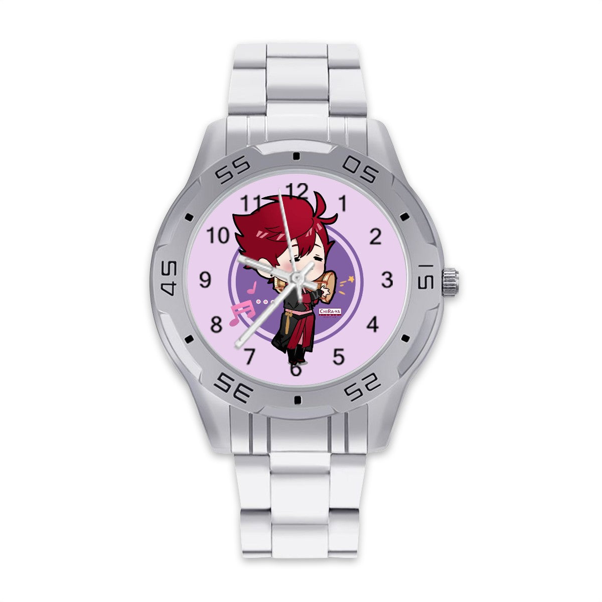 Terraglotte "2024 Genshin Instrument Series" Elegant Stainless Steel Watch - Arataki Drum (Inazuma)