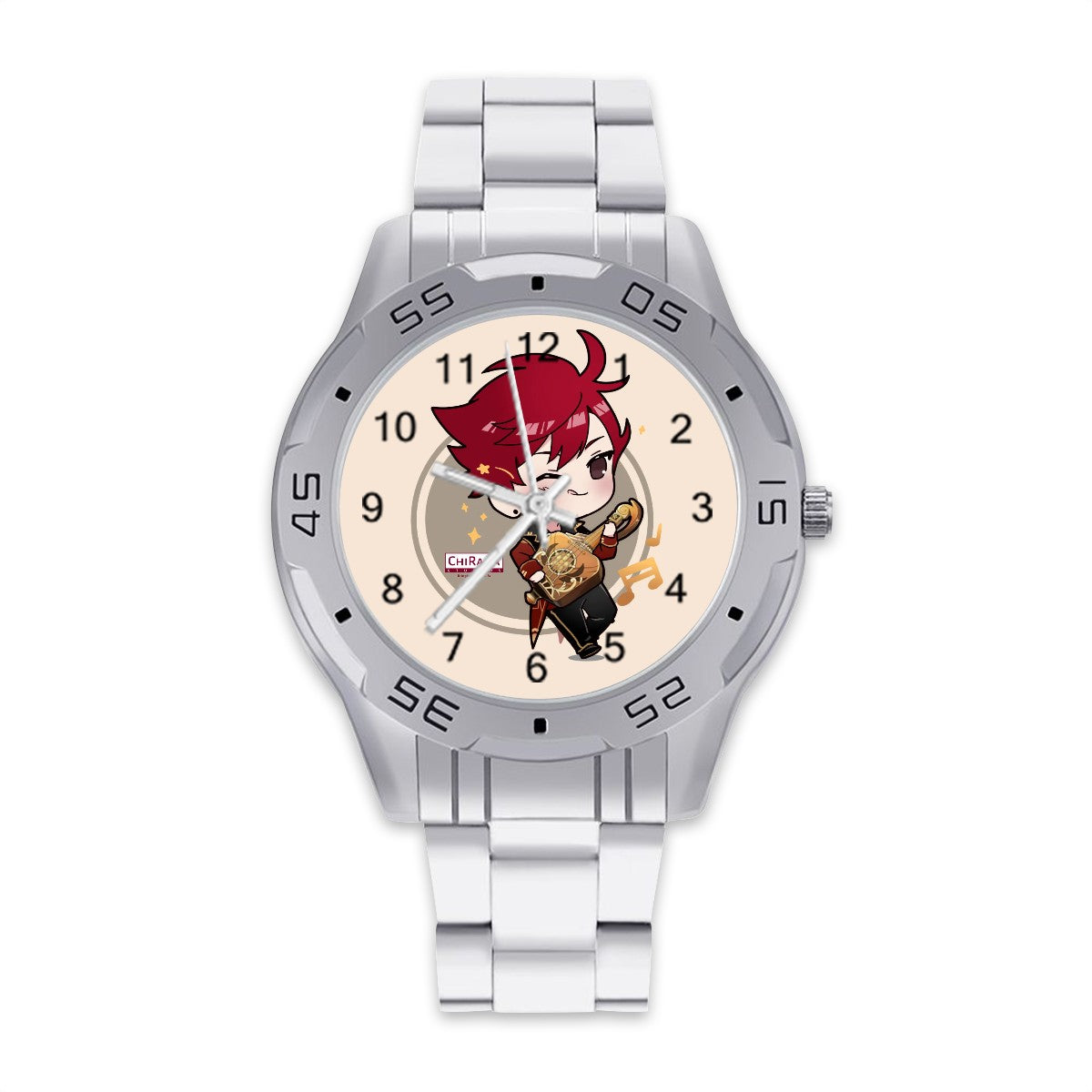 Terraglotte "2024 Genshin Instrument Series" Elegant Stainless Steel Watch - Floral Zither (Liyue)