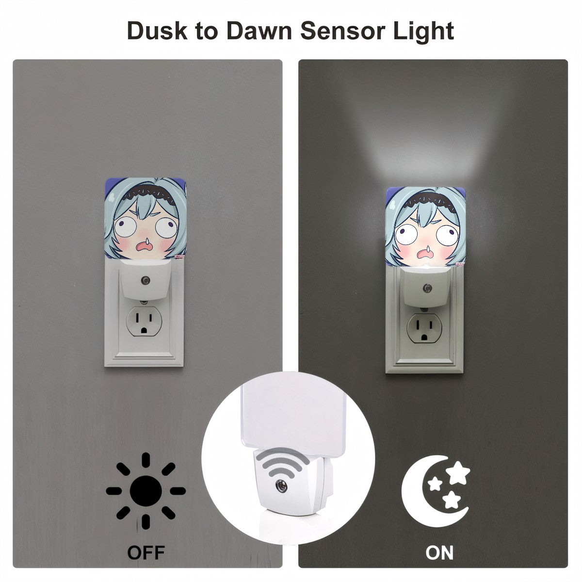Genshin Impact Derp Series Automatic LED Night Light - Eula