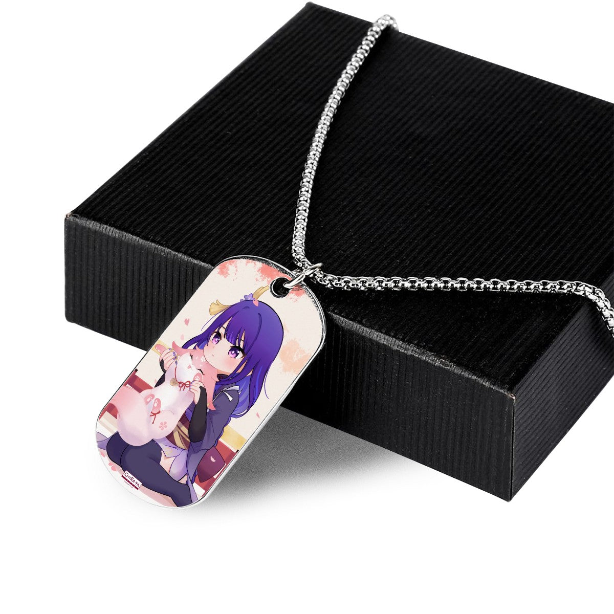 Genshin Impact Titanium Necklace - Raiden Shogun: "Ei with Fox Miko"