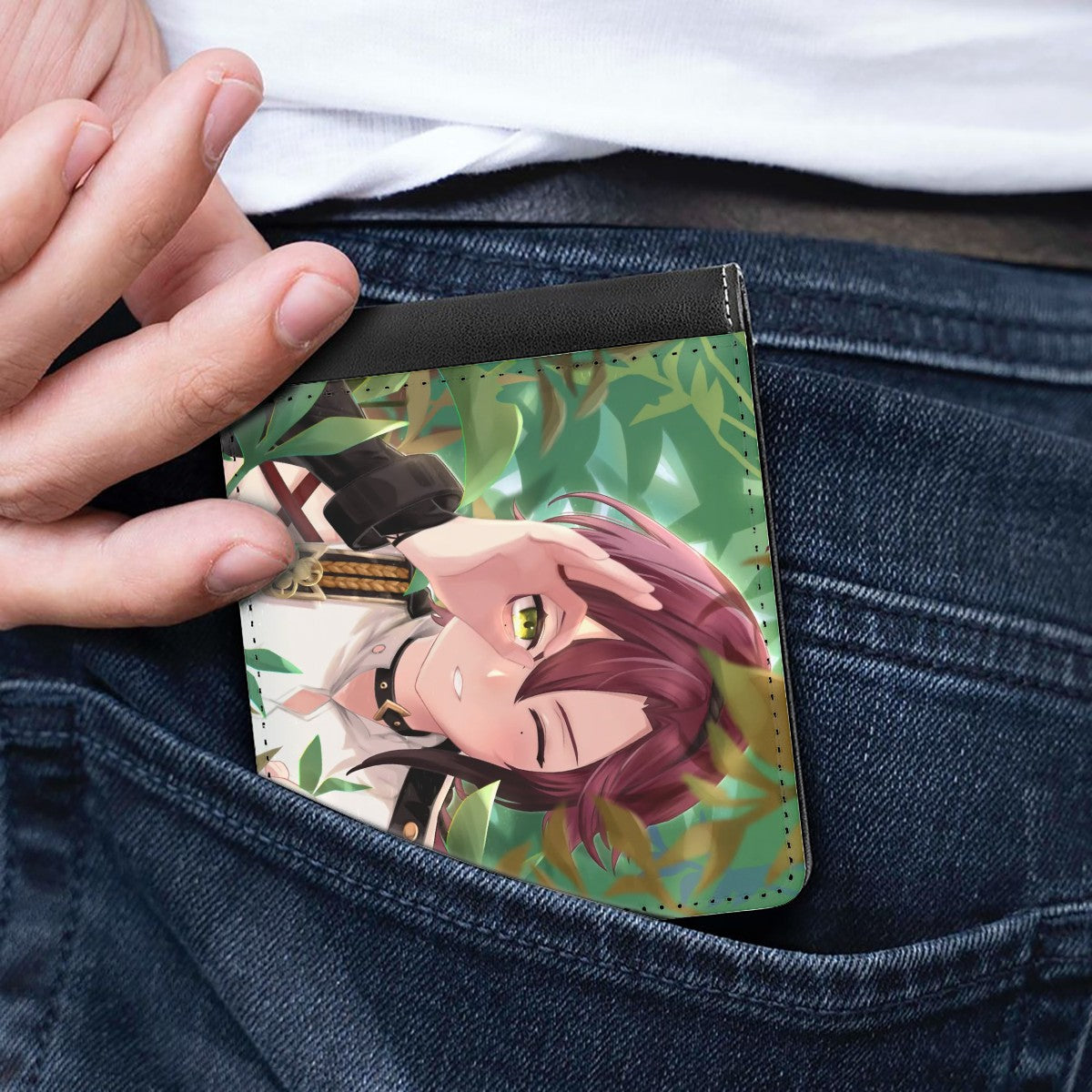Genshin Impact Leather Wallet - Shikanoin Heizou: "Detective At Work"