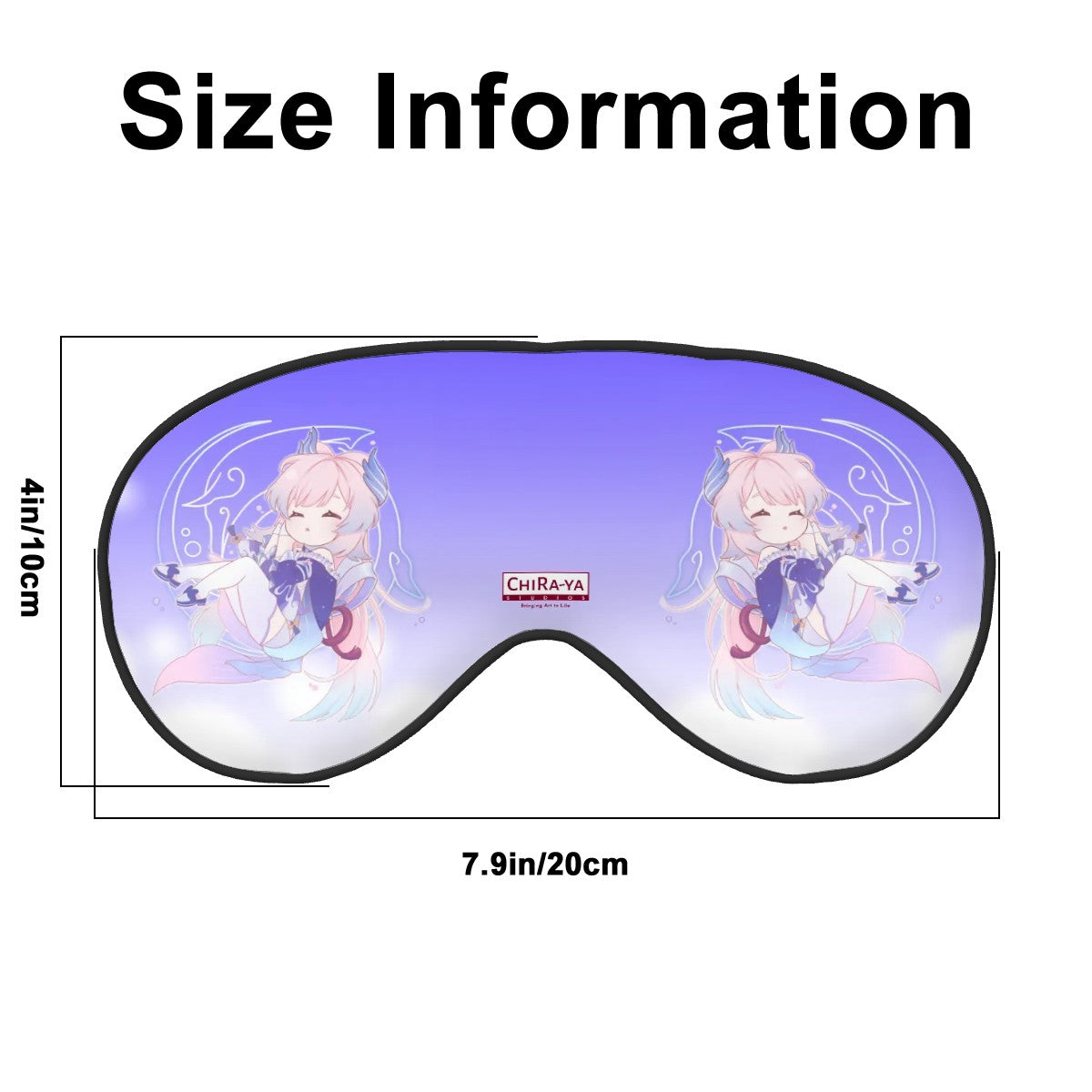 Genshin Impact Sleep Mask with Adjustable Buckle - Sangonomiya Kokomi