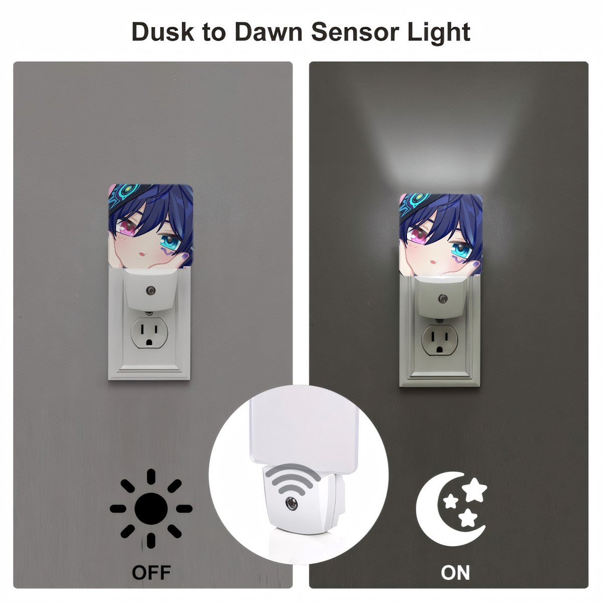 Genshin Impact Squishy Series Automatic LED Night Light - Ororon