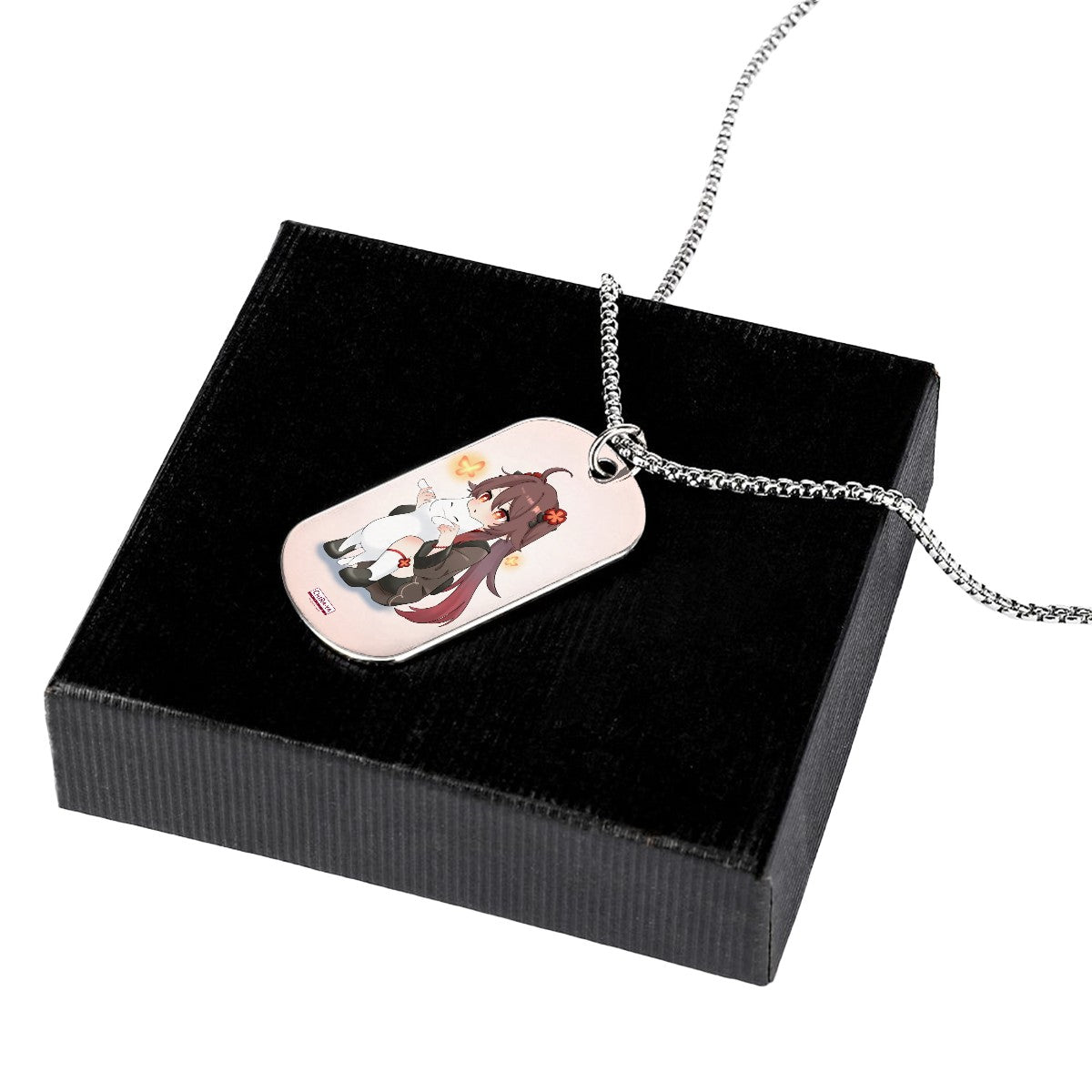 Genshin Impact Titanium Necklace - Hu Tao: "Neko Smol Tao"